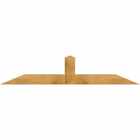 Ekena Millwork Portland Rough Sawn Timber Gable Bracket, Western Red Cedar, 84"W x 17"H x 6"D x 6"F, 5/12 Pitch GBW084X17X0606POR00RWR